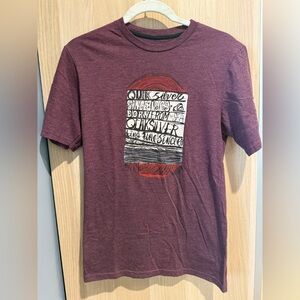 Quiksilver Maroon Graphic Tee